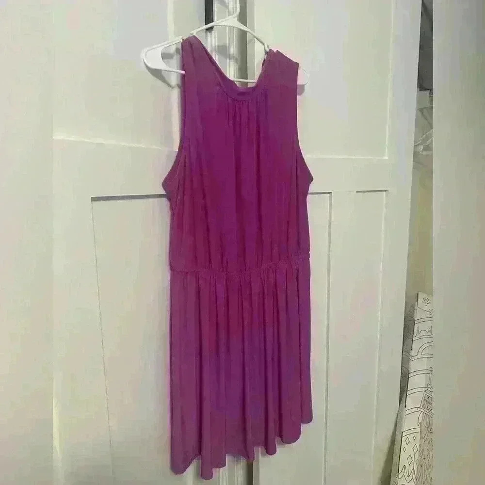 Purple dress with tie back